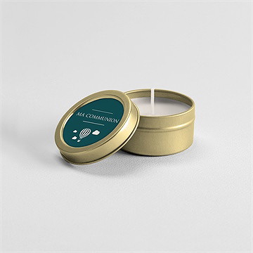 Bougie communion jolis petits symboles - Mise en situation