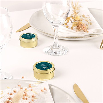 Bougie communion jolis petits symboles - Mise en situation