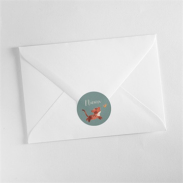 Sticker naissance petit tigrou - Mise en situation