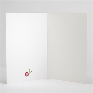 Livret de messe mariage aquarelle de fleurs séchées - Intérieur du livret