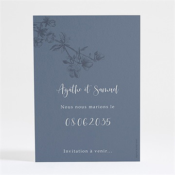 Save the Date mariage dorure sur gravure - Dos du save the date