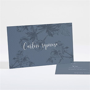 Carton réponse mariage dorure sur gravure
