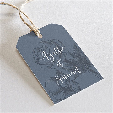 Etiquette mariage dorure sur gravure