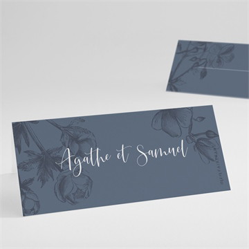 Marque-place mariage dorure sur gravure