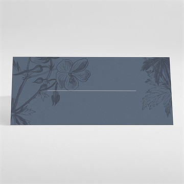 Marque-place mariage dorure sur gravure - Dos du marque-place