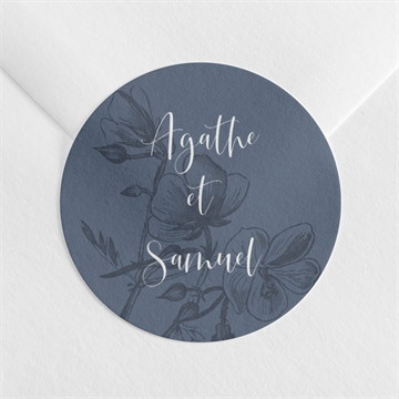 Sticker mariage dorure sur gravure cube