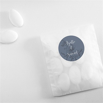 Sticker mariage dorure sur gravure - Mise en situation