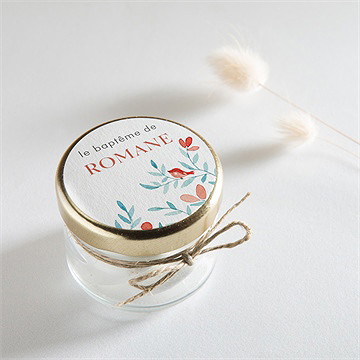 Sticker baptême féerie - Mise en situation