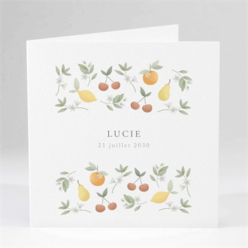 Faire-part naissance poésie d'eté