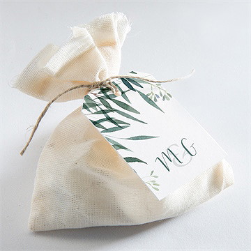 Etiquette mariage douceur du pinceau - Mise en situation