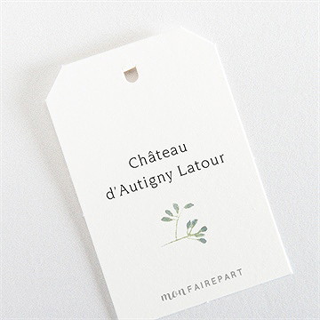 Etiquette mariage douceur du pinceau - Dos de l'étiquette