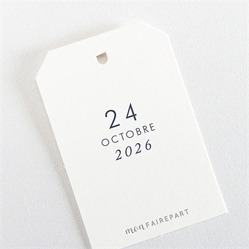 Etiquette mariage esperluette - Dos de l'étiquette