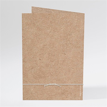 Menu mariage kraft en folie bracelet - Dos du menu