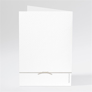 Menu mariage art champêtre bracelet - Dos du menu