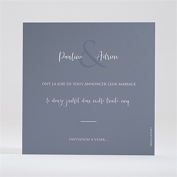 Save the Date mariage reliefs - Dos du save the date