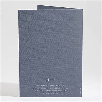 Livret de messe mariage reliefs - Dos du livret