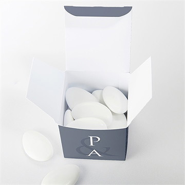 Boîte de dragées mariage reliefs - Intérieur de la boîte