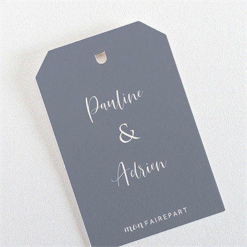 Etiquette mariage reliefs - Dos de l'étiquette