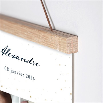 Affiche naissance étoile - Détail de l'affiche