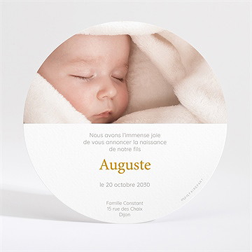 Faire-part naissance cocktail fruité - Dos du faire-part