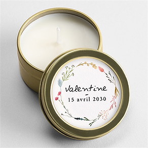 Bougie naissance poésie