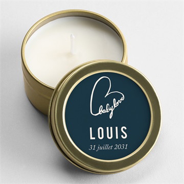 Bougie naissance baby love magnet