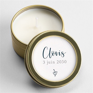 Bougie naissance pêle mêle magnet