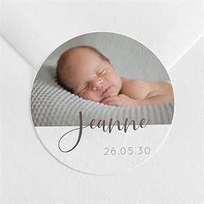 Sticker naissance joli photomaton