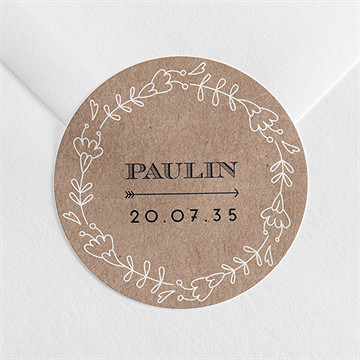 Sticker naissance kraft & co