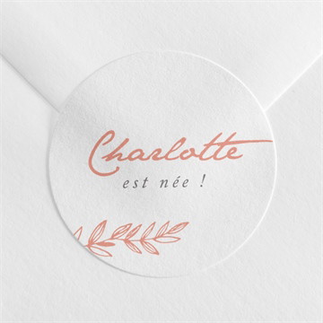 Sticker naissance végétation copper