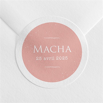 Sticker naissance tendre lapin