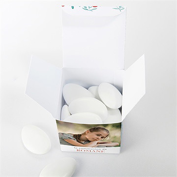 Boîte de dragées communion rêverie - Intérieur de la boîte