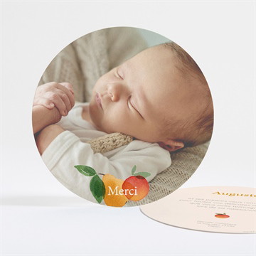 Remerciement naissance cocktail fruité