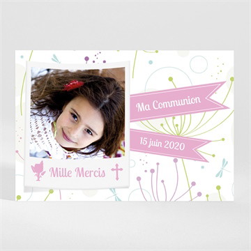 Remerciement communion mon annonce photo