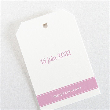 Etiquette communion mon annonce photo - Dos de l'étiquette