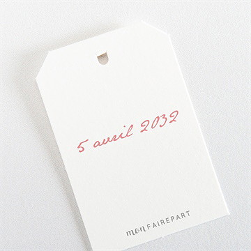 Etiquette communion cuivré végétal - Dos de l'étiquette