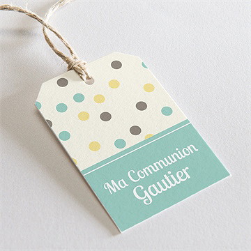 Etiquette communion jolie fête