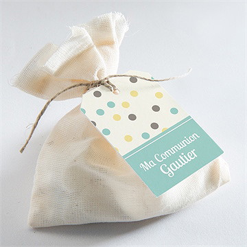 Etiquette communion jolie fête - Mise en situation