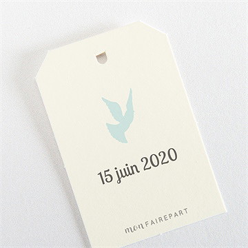 Etiquette communion jolie fête - Dos de l'étiquette