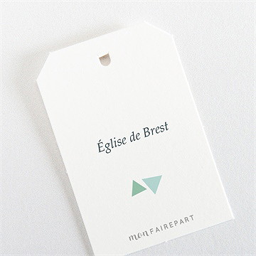 Etiquette communion moderne chic - Dos de l'étiquette