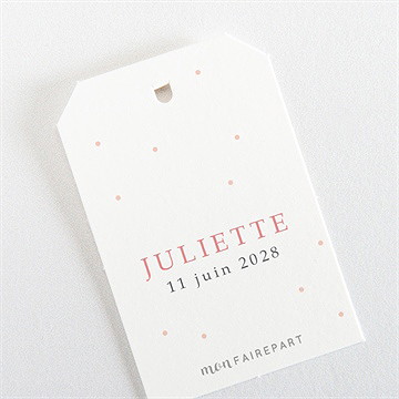 Etiquette communion banderoles de fanions - Dos de l'étiquette