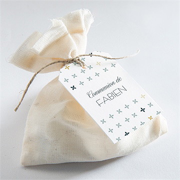 Etiquette communion ambiance art déco - Mise en situation