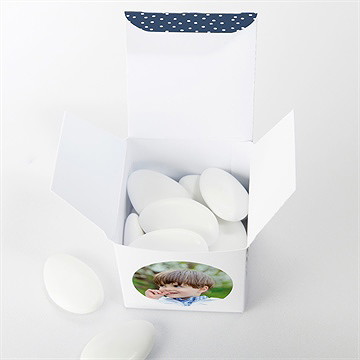 Boîte de dragées communion relief - Intérieur de la boîte