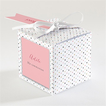 Boîte de dragées communion sa première communion - Dos de la boîte