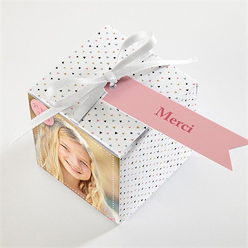 Boîte de dragées communion sa première communion - Dessus de la boîte