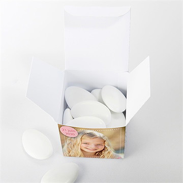 Boîte de dragées communion sa première communion - Intérieur de la boîte