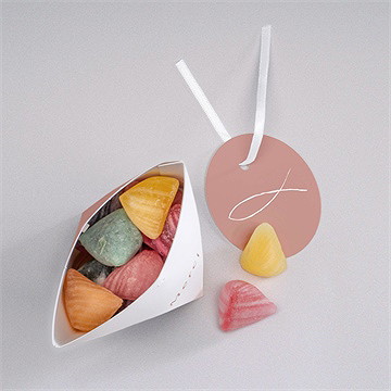 Boîte surprise communion jolies grâces - Intérieur de la boîte