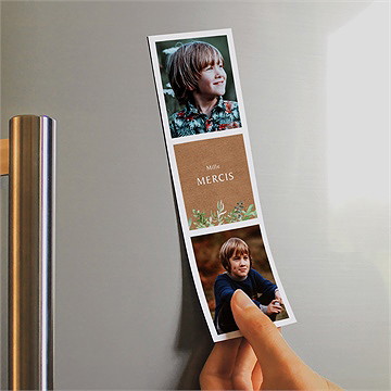 Remerciement communion illustration végétale magnet - Mise en situation