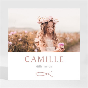 Remerciement communion jolies grâces magnet