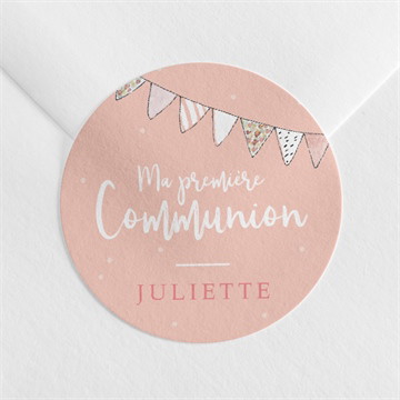 Sticker communion banderoles de fanions